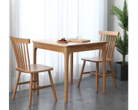 Nordic natural solid oak Square Dining Table